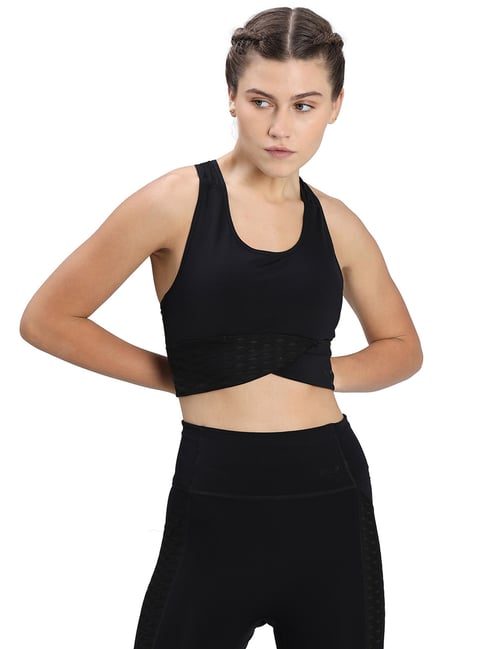 Puma Black Non Wired Padded Sports Bra