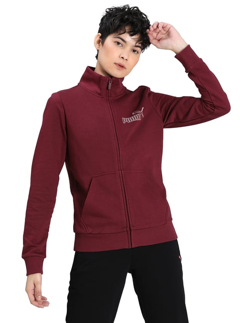 Buy Puma Red Graphic Print Jacket for Women Online Tata CLiQ