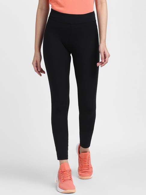 Buy Reebok Black Fitted Fit WOR PP Tights for Women Online @ Tata CLiQ