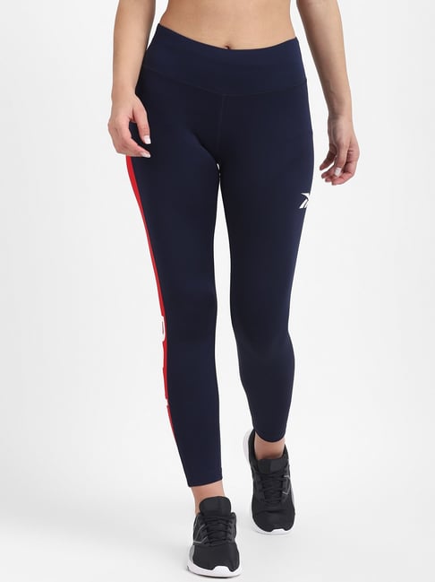 Reebok Vecnav Printed TE Linear Logo Poly Tights