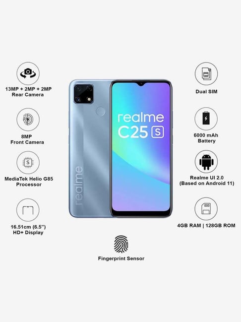 Buy realme C25s 128 GB (Watery Blue) 4 GB RAM, Dual SIM 4G Online At ...