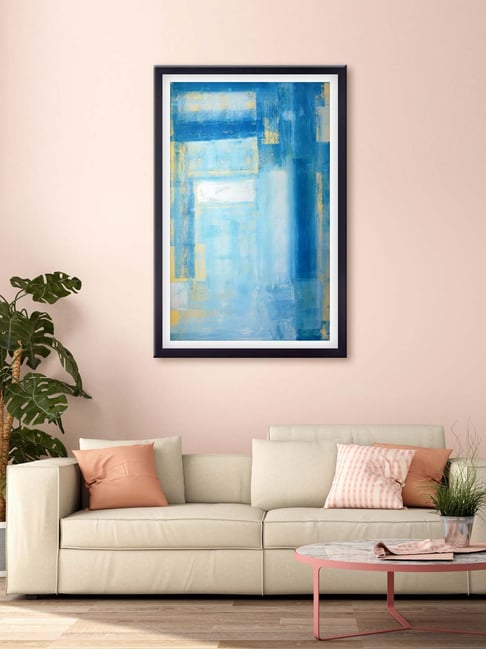 999store Blue Blue Abstract Printed Canvas Painting-picture-24