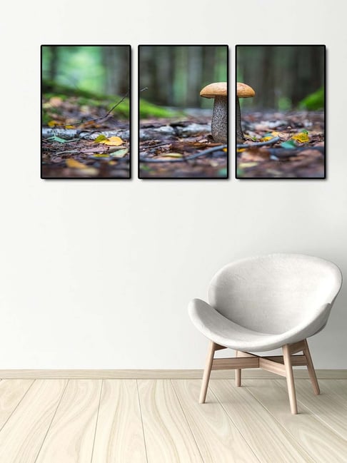 999store Multicolor Printed Mushroom Paintings - Set of 3-picture-38