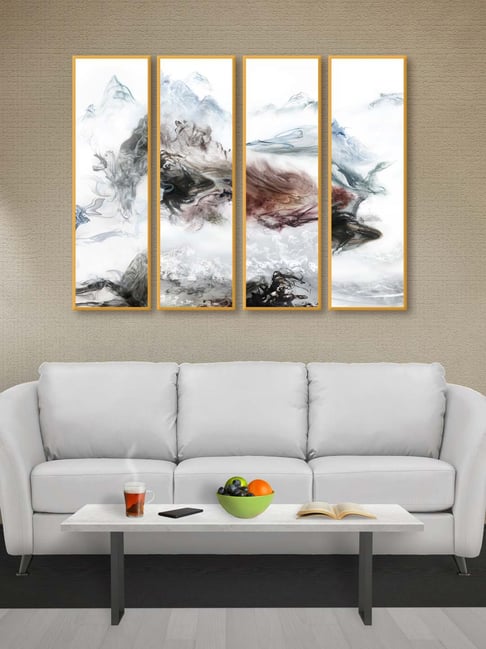 999store White & Grey Abstract Multi Frame Painting-picture-48