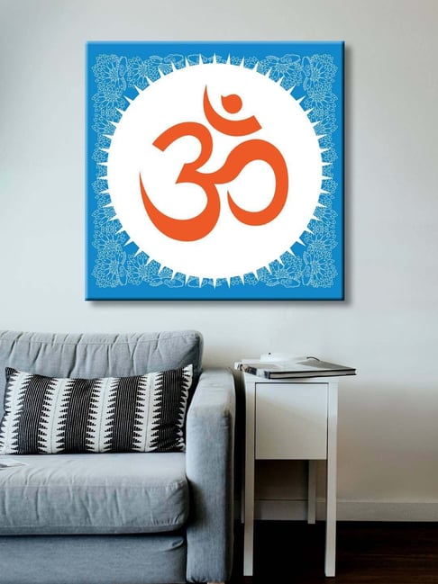 999store Blue & Red Om Canvas Painting-picture-34