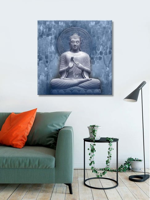 999store Blue & Grey Buddha Background Wall Paintings-picture-25