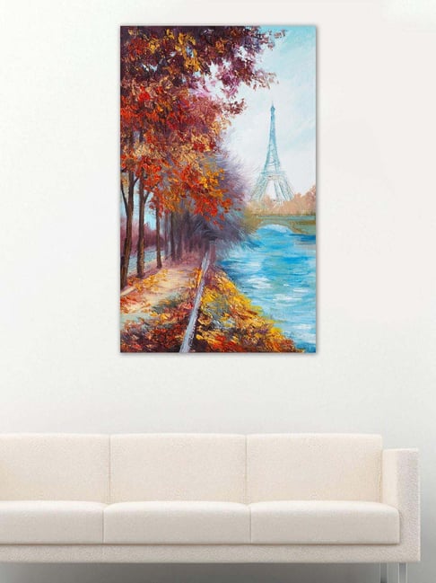 999store Multicolor Abstract Eiffel Tower France Canvas Painting-picture-48