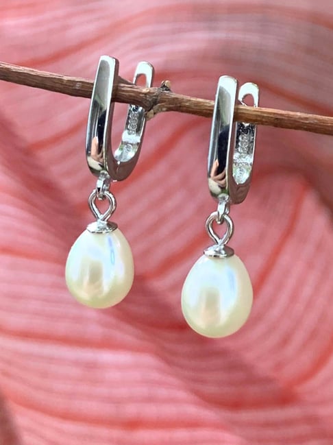 John Wind Petite Cotton Pearl Earrings