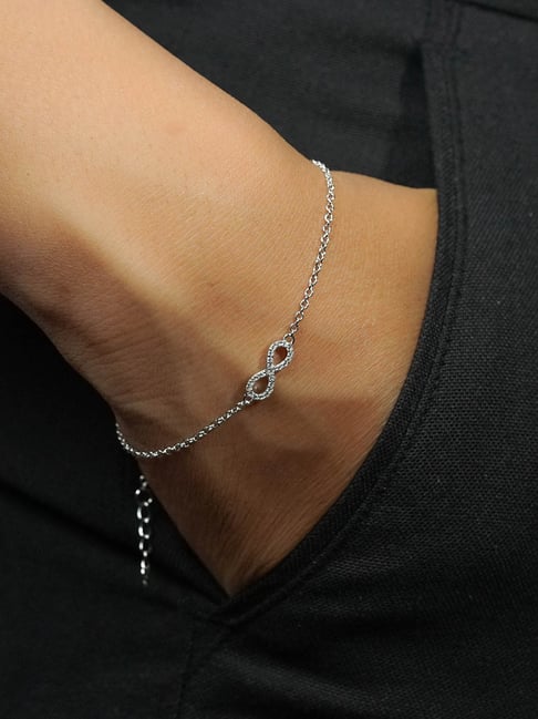 Buy The Bling Stores Silver Alloy Infinity Bracelet for Men and Women |  Girl Bracelets friendship band, friendship bands for girls at Amazon.in