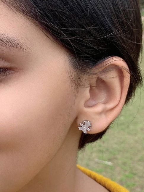 Kids Silver Small Flower Earrings – Silverbling.ie-bdsngoinhaviet.com.vn