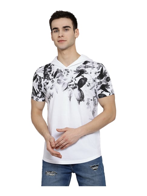 Buy Pepe Jeans White Hooded T-Shirt for 