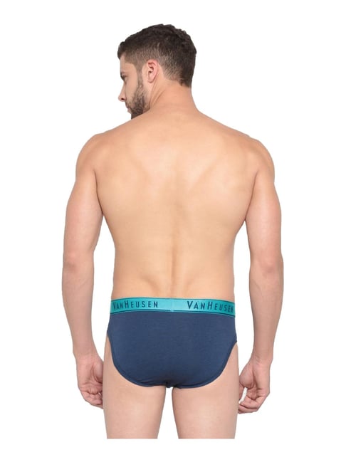 Van Heusen Briefs : Buy Van Heusen Men Colour Fresh & Elasticized Waistband  Trunks - Navy Online