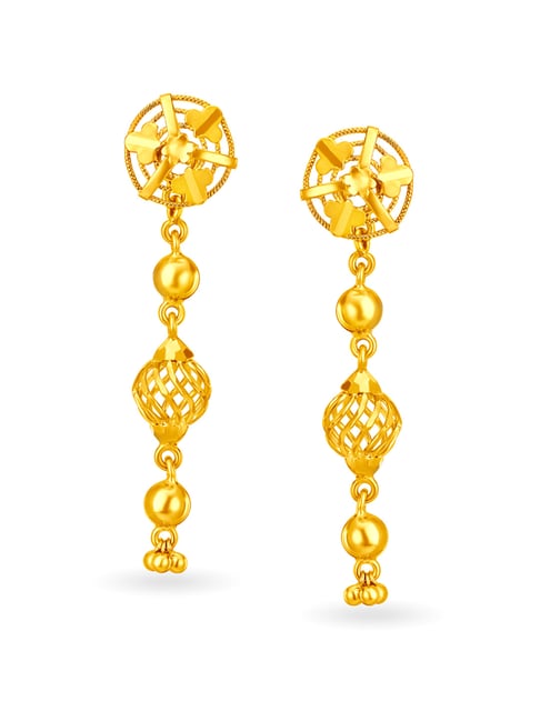 Plain Gold Earrings - Lagu Bandhu