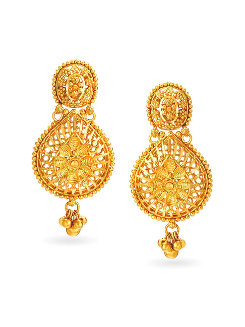 Gold earrings deals tanishq online