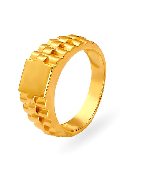 Tanishq gold ring hot sale design for mens