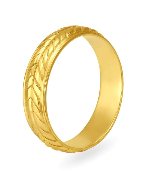 Unique Geometric Gold Ring for Men