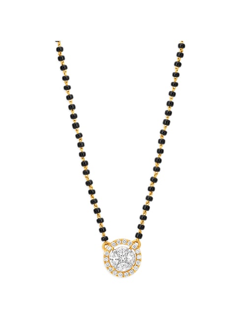 Tanishq diamond mangalsutra on sale pendant with price