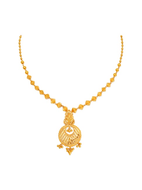 Tanishq gold sale pendant with chain