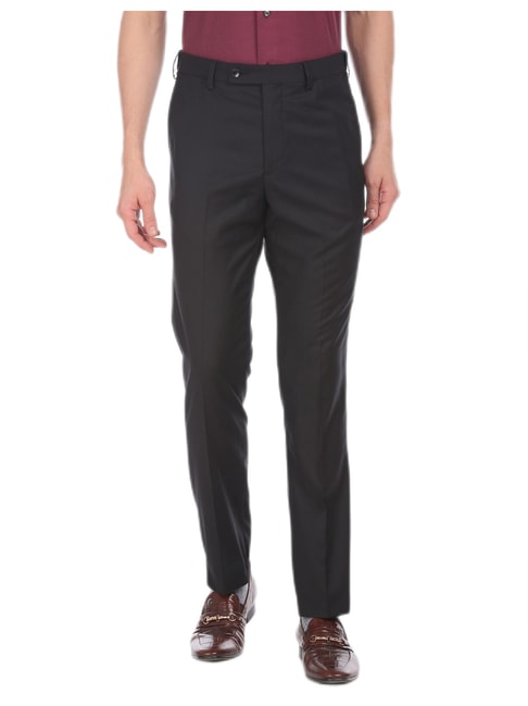 Buy Arrow Newyork Jackson Super Slim Fit Check Formal Trousers - NNNOW.com