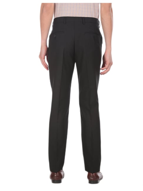 Buy Arrow Hudson Tailored Regular Fit Smart Flex Formal Trousers - NNNOW.com