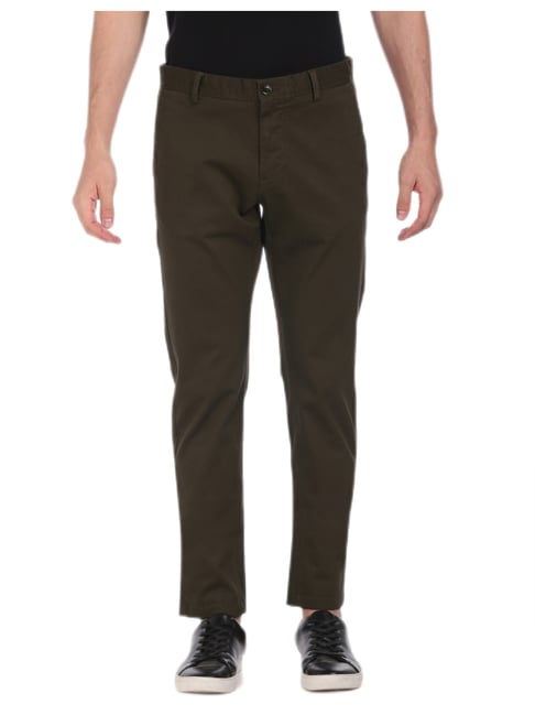 Buy Arrow Sports Mens Regular Casual Pants ASACTR2490Khaki30 at  Amazonin