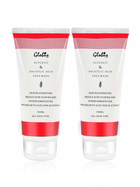 Globus Naturals Glycolic & Salicylic Acid Pimple Clear Face Wash Pack of 2 - 200 ml-picture-29