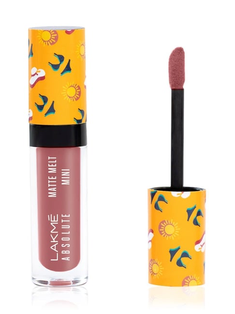 Lakme Absolute Matte Melt Mini Liquid Lip Color Nude Umbrella - 2.4 ml