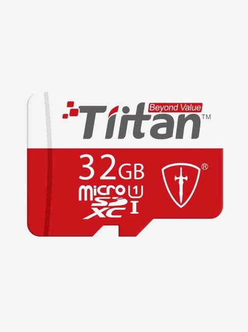 Tiitan Ultra 32 GB UHS Class-I MicroSDXC Card (Red and White)