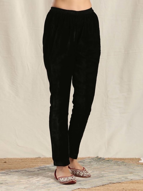Buy true Browns Black Solid Regular Fit Ethnic Trouser for Women Online @  Tata CLiQ