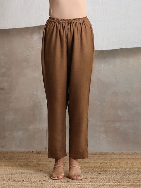 Women's Premium Linen Breezy Pull-On Ankle Pants, Mid-Rise Tapered-Leg |  Cropped & Capri at L.L.Bean