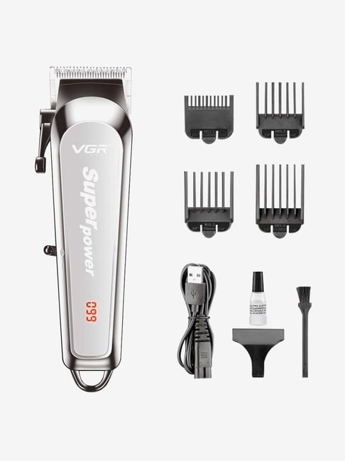 VGR V-060 Rechargeable Cordless Hair Clipper - 150 Min Runtime (Silver)