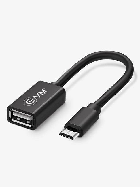 EVM Micro USB OTG Cable Copper wire (Black)