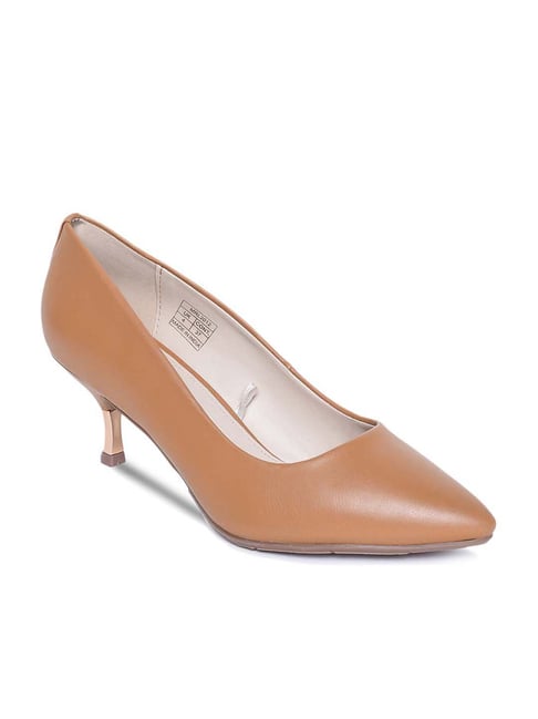 Mode By Red Tape Women's Tan Casual Pumps