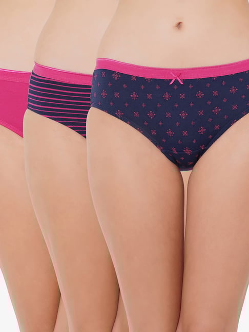 Soie Multicolor Printed Hipster Panty (Pack of 3)-picture-28