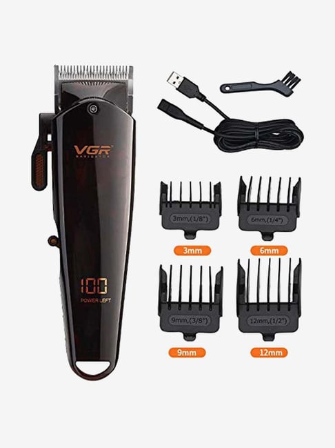 VGR V-165 Professional Rechargeable Cordless Clipper - 150 Min Runtime (Black)