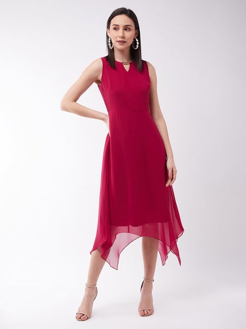 Miss Chase Pink Regular Fit Dress Price in India