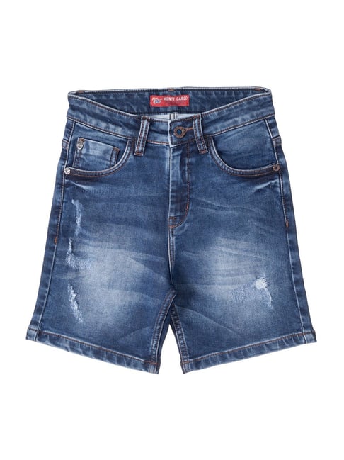 Monte Carlo Kids Blue Washed Shorts