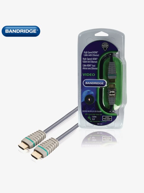 Bandridge High-Speed HDMI Cable with Ethernet 3M (Grey)
