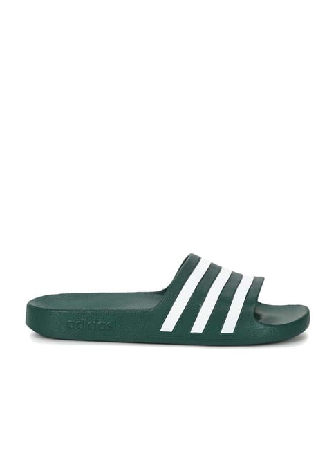 Green discount adilette slides