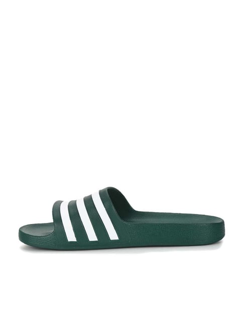 Adidas Men s ADILETTE AQUA Core Green Slides