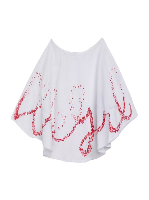 Elle Kids White Cotton Embellished Top-picture-28