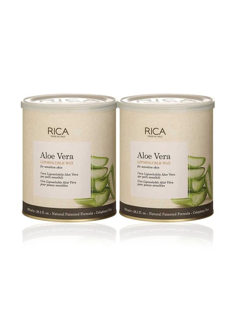 Buy Rica Aloe Vera Wax For Sensitive Skin Pack of 2 1600 ml Online At Best Price Tata CLiQ