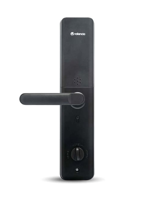 Valencia Hola Smart Door Lock with Fingerprint, RFID, PIN Access (Black)