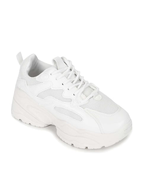 Truffle Collection Women's White Casual Sneakers