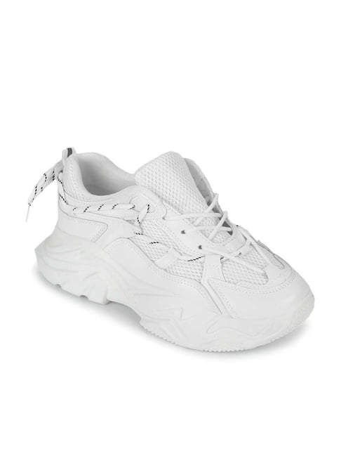 Truffle Collection Women's White Casual Sneakers