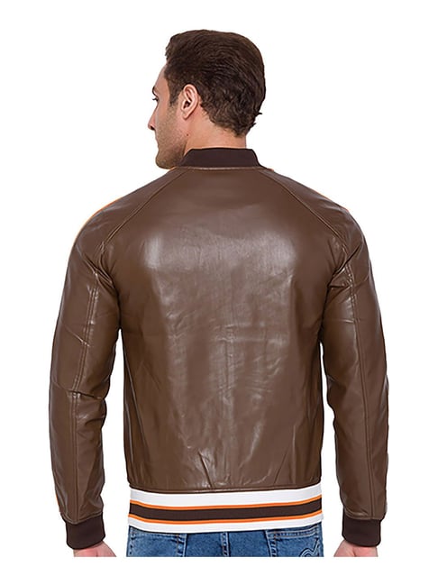 Brown leather jacket | Brown leather jacket, Leather jacket, Justin brown