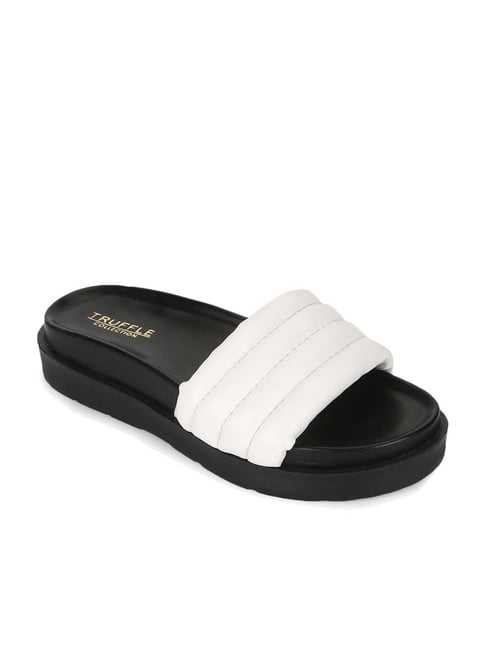 Truffle Collection Women's White Casual Sandals