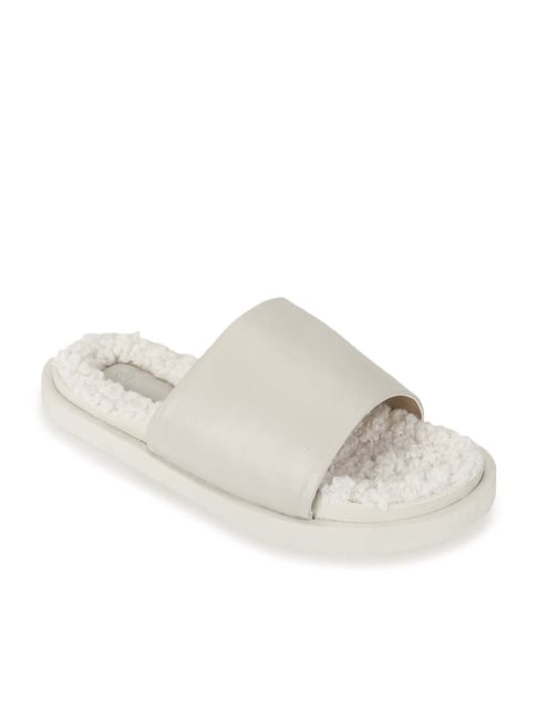 Truffle Collection Women's White Casual Sandals