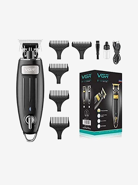 VGR V-192 Professional Rechargeable Hair Clipper - 120 Min Runtime (Black and Silver)