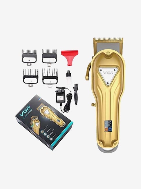 VGR V-134 Professional Rechargeable Cordless Hair Clipper for Men - 300 Min Runtime (Gold)